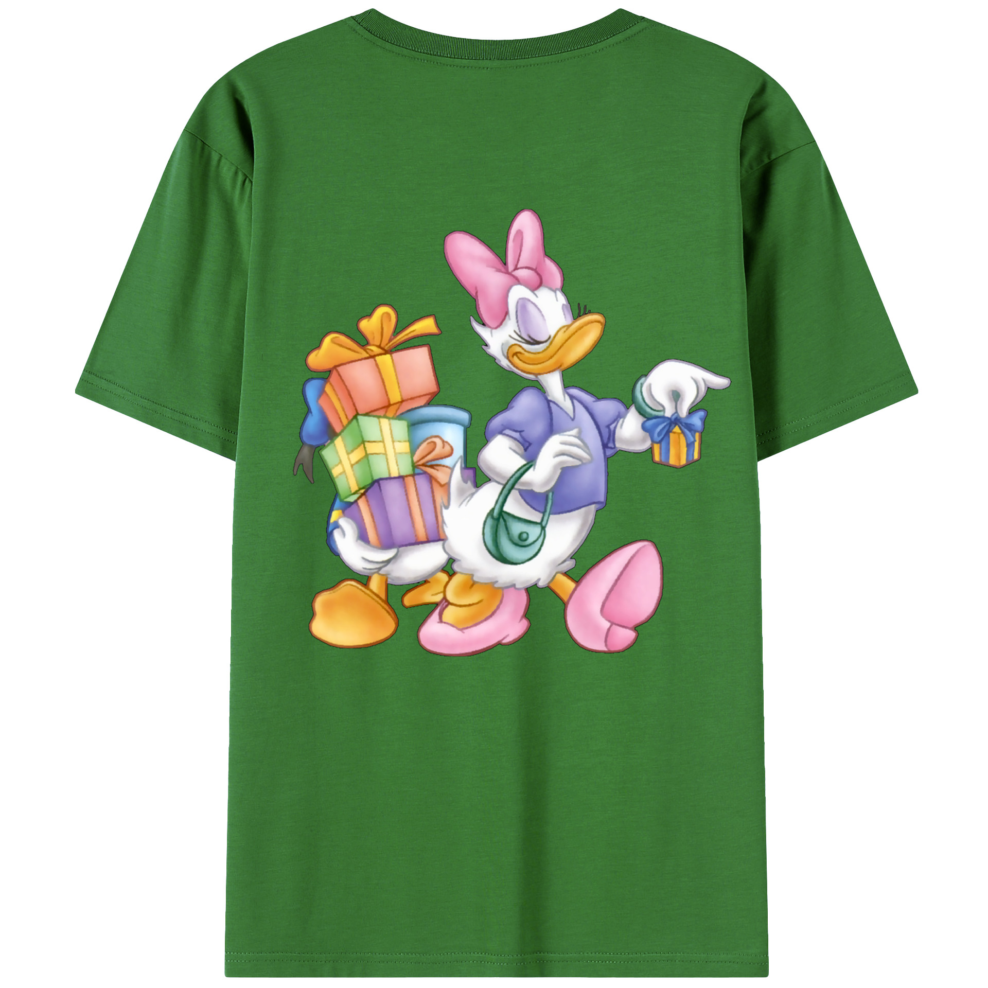 （画像用） ミッキーマウス Mickey Mouse レディース半袖Tシャツ(バックプリント)